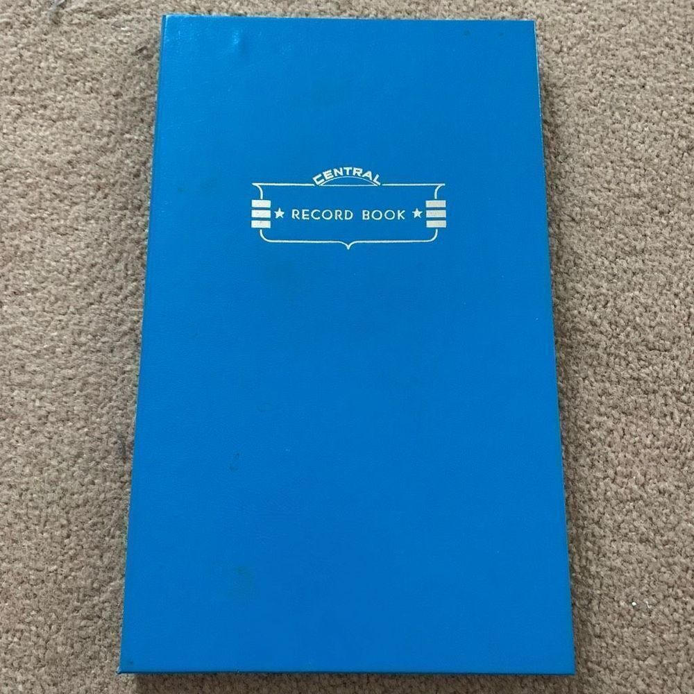 Central Record Book Account Book